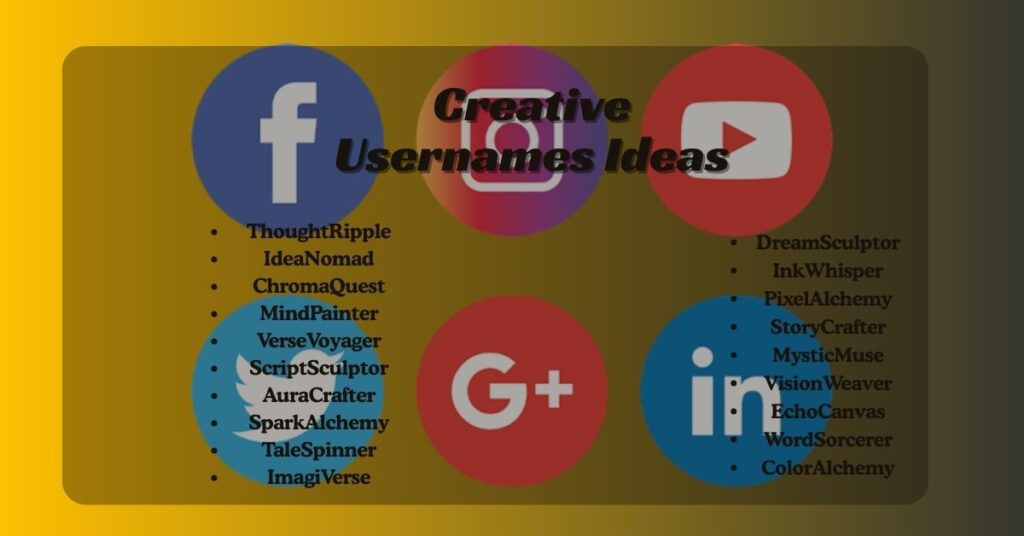 Creative Usernames Ideas