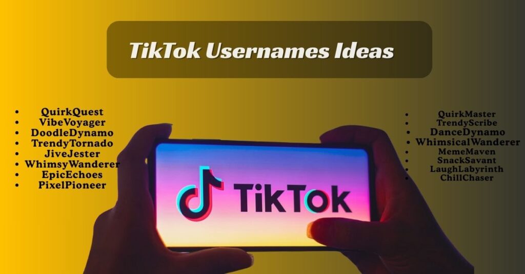 TikTok Usernames Ideas