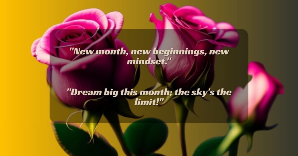 first day of month quotes